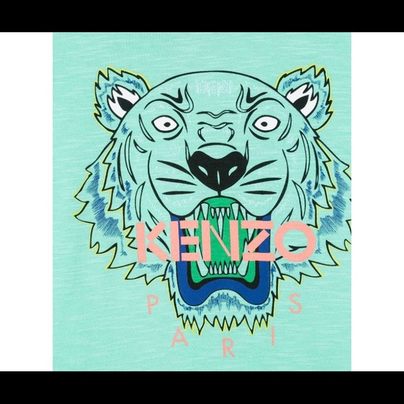 printed tiger kenzo logo T-shirt - Picture 2 of 4